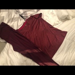 Burgundy workout set